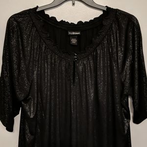 💎 Lane Bryant Black Shimmery Blouse